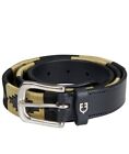 Leather belt model polo s with coloured inserts Equestro 
