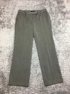 Pantalones de vestir Rafaella pierna recta para mujer talla 12P pequeño marrón beige negro Foto 1 de 4