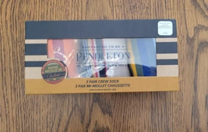 Pendleton Boxed Crew Sock Large Set 3 Pair National Park Collection Grand Canyon - Picture 1 of 5