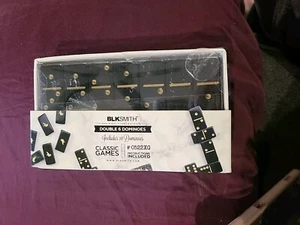 New Blksmith Double Six Dominoes With  Case  - Picture 1 of 6