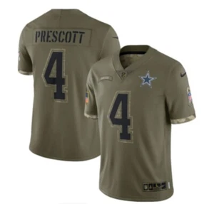 Camiseta deportiva limitada Dallas Cowboys Dak Prescott Nike Salute To Service oliva para hombre XL - Imagen 1 de 4
