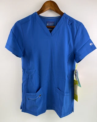 Blusa Médica Urbane Align Mujer Calce Contemporáneo Manga Corta Cuello en V Azul XS NUEVA CON ETIQUETAS Foto 1 de 4