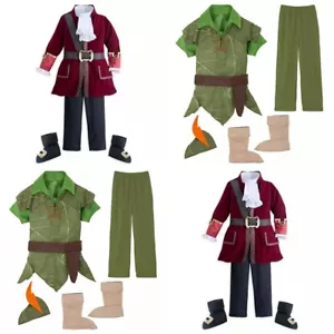 Tienda Disney Peter Pan Captain Hook Niño Halloween Disfraz Conjunto NUEVO - Imagen 1 de 13