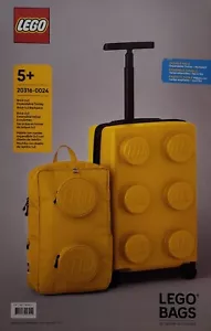 Lego Bags Double Pack Expandable Luggage Trolley Bag + Backpack | Yellow - Picture 1 of 3