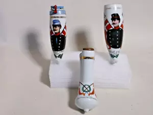 2 x Pipa riservista militare testa di porcellana - Foto 1 di 8