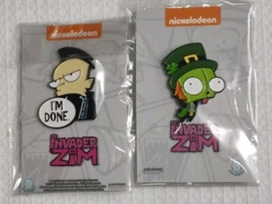 Nickelodeon Invader Zim I'm Done & Gir Leprechaun Enamel Pins - Picture 1 of 2