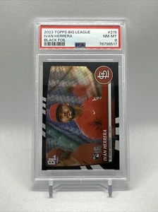2023 Topps Big League Ivan Herrera Rookie Black Foil /25 PSA 8 NM-MT - Picture 1 of 2