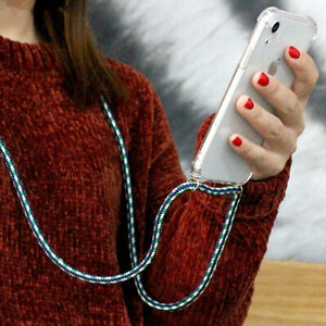 Cross Body Clear Case Colorful Neck Lanyard For iPhone 14 13 12 Pro Max 11 XR X