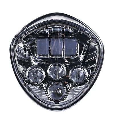 Chrome LED Headlight for Victory Cross Country, Kingpin, Vegas Bike Daymaker  - Image 1 of 3