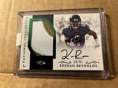 2016 NATIONAL TREASURES AUTO AUTOGRPAPH JERSEY KEENAN REYNOLDS RC #10/81 - Image 1 of 2