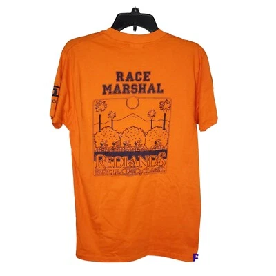 Vtg 80s Redlands Bicycle Classic T-Shirt Men's Sz L Bike Race Marshal California - Image 1 of 4