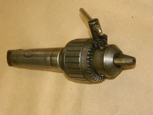 Jacobs 18N Ball Bearing Drill Chuck 1/8" - 3/4" cap 4MT Taper & Chuck Key LOT #7 - Picture 1 of 4