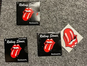 ROLLING STONES 1980s Rockware clothes tags with stickers 3 (2 unopened) - Picture 1 of 1