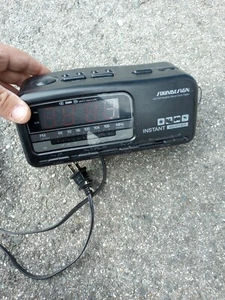 Weather Band Clock Radio Instant Weather Soundesign (3665BLK) Tested Works Am Fm - Picture 1 of 8