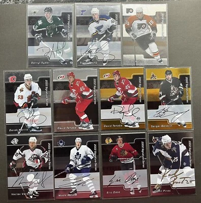 2002 ITG Be A Player Signature Series 2001-02 LOT of 11 🔥🔥 Gold Auto's + 🔥🔥 - Image 1 of 4