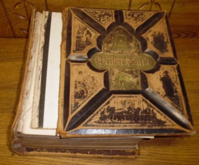 Antique German Bible - Family History Wendel Fackler Catharine Vogler -Paxton PA - Image 1 of 4