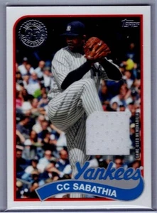 2024 Topps 89' Topps Relic Card CC Sabathia # 89BR-CS - Picture 1 of 1