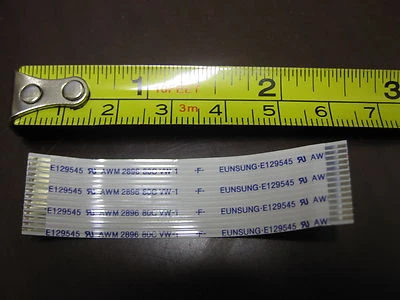 EUNSUNG E129545 AWM 2896 80C VW-1 14pin Connector 14 Flat Ribbon Cable - Image 1 of 4