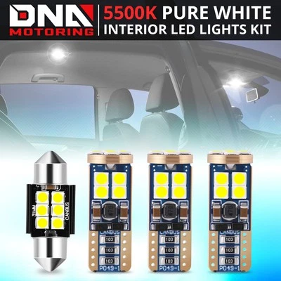 4 piezas para Toyota Rav4 2019-2022 interior domo carga mapa luces bombillas LED Foto 1 de 4
