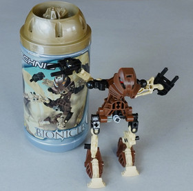 2001 LEGO Bionicle Pohatu Toa 8531 Complete Figure w/Canister - No Boulder/Rock