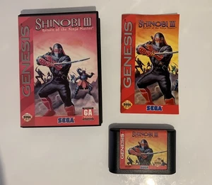 Sega Genesis Usa Shinobi 3 Return of the Ninja Master Komplett Original  - Bild 1 von 5