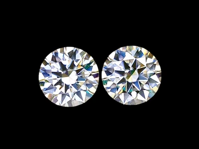 5.05CTS White moissanite round cut loose  2pcs gemstones see video - Image 1 of 3