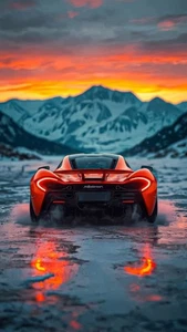 Orange McLaren P1 super car poster A3 size 29.7x42cm Semi-Gloss poster only - Picture 1 of 1