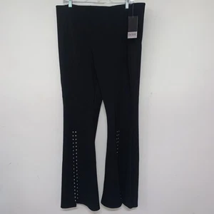 Pantalone donna Slim Factor by Investments XL ponte maglia borchie spacco anteriore svasato - Foto 1 di 12