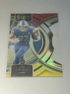 2023 Select - Premier Level Sam LaPorta #106 Red & Yellow Prizm Detroit Lions Rc - Picture 1 of 2