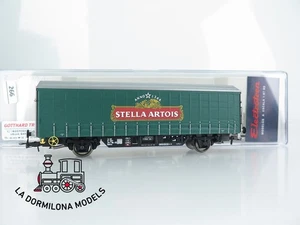 CU266 H0 =DC ELECTROTREN 1636 VAGON CERVECERO STELLA ARTOIS de la SNCF - OVP - Imagen 1 de 16