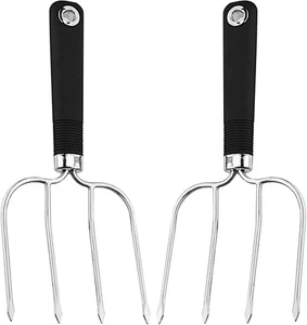 Andrew James 2-Piece Stainless Steel Carving Fork Set, Long Handle, Heavy-Duty - Picture 1 of 8