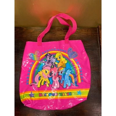 My Little Pony Tote Bag Clear Pink Rainbow Magic Kids Reusable Purse - Image 1 of 4