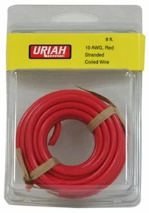 8" RED 10AWG Auto Wire - Picture 1 of 1