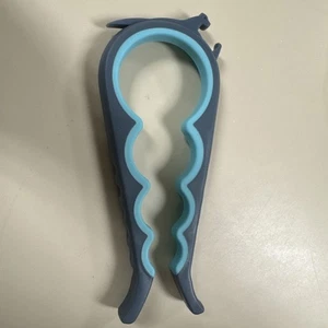 4 en 1 Fácil Agarre Tapa de Tarro Abridor de Botella Removedor Herramienta de Cocina Goma Naranja - Imagen 1 de 3