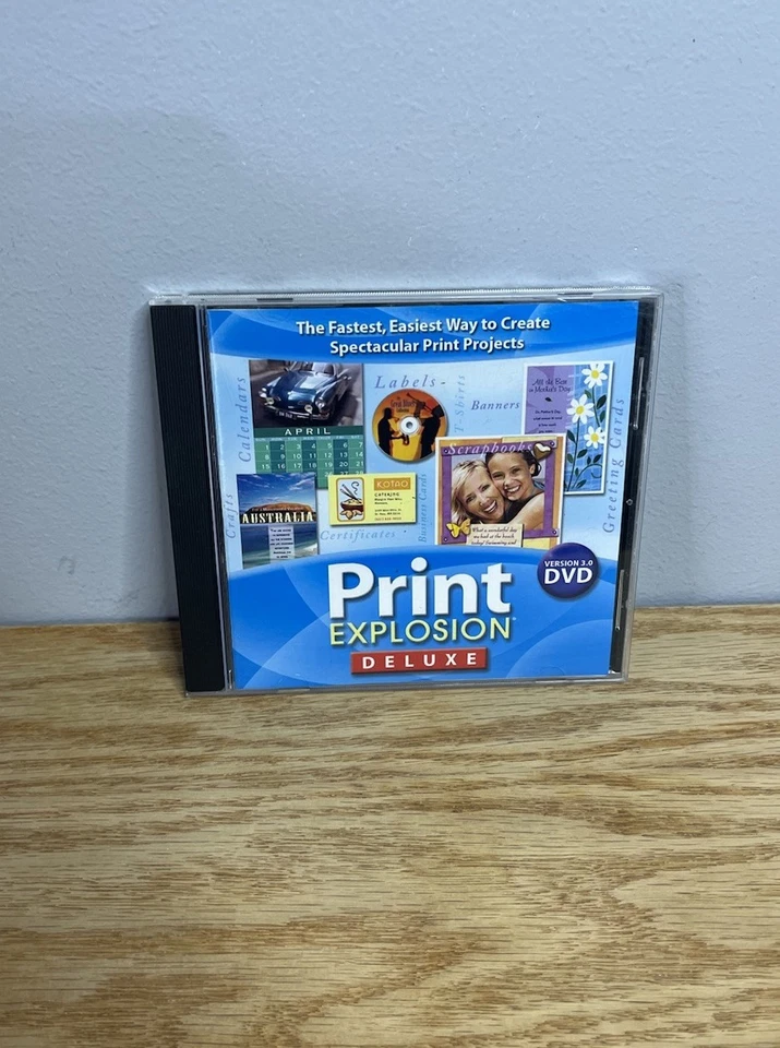 ⭐️⭐️⭐️⭐️⭐️ Print Explosion Deluxe Ver 3.0 DVD PC Software CD Disc (FREE SHIP!) - Image 1 of 3