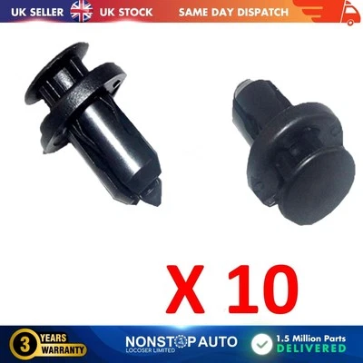 10X Trim Clips For NISSAN Qashqai I III X-Trail I II IV 01553-09241 - Image 1 of 4