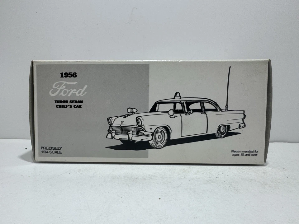 Vintage NIB First Gear 1956 Ford Tudor Sedan Chiefs NY State Police 1/34 19-2019 - Image 1 of 4