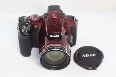 AS IS Nikon COOLPIX P520 Red 18.1 MP Digital Camera 42x Optical Zoom Lens - Image 1 of 4