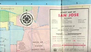 1980s Driving Map San Francisco Palo Alto San Jose Etc Still Useful - Picture 1 of 4