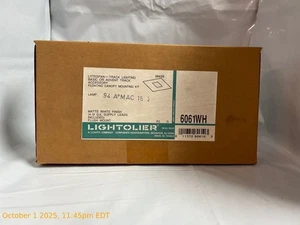 Lightolier Track Lighting 6061WH Floating Canopy Mounting Kit Matte White - Picture 1 of 1