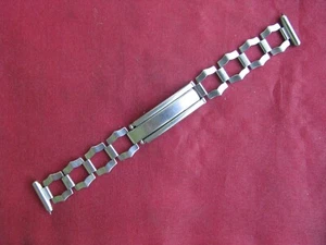 Vintage Hadley Hadleyite Edelstahl Armbanduhrband, 15 mm - Bild 1 von 4