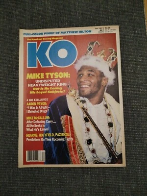 1987 December KO Knockout Boxing Magazine Mike Tyson Matthew Hilton McCallum - Image 1 of 3