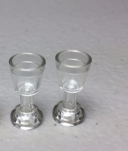 New LEGO Trans Clear Goblets Minifig Cups/Glasses Kitchen Accessories (Lot of 2) - Picture 1 of 3