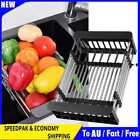 Dish Drainer Dish Drainer Rack Sink Drain Basket For Home Accessories (l Black)
