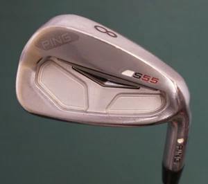 Ping S55 Green Dot 8 Iron Stiff Graphite Shaft Lamkin Grip - Picture 1 of 4
