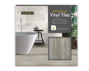 NEU Bodenfliesen selbstklebend Vinylbodenbelag Küche Bad grau Holz - Bild 1 von 1