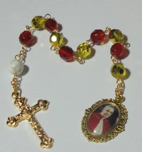 Handmade in USA Blessed Pope John Paul I Single Decade Rosary - the 33 Day Pope! - Picture 1 of 4