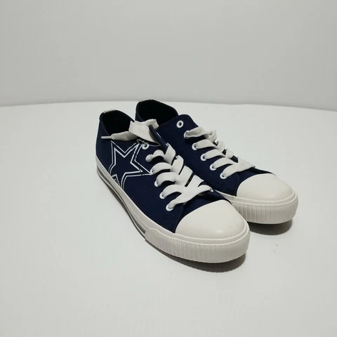 FOCO DALLAS COWBOYS LOW TOP CANVAS SHOES SNEAKERS MEN'S 9 New BLUE STAR Cover