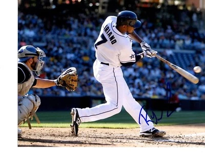 Foto firmada por Rymer Liriano de los Padres de San Diego 8x10 certificado de autenticidad LOM (ph1687) Foto 1 de 2