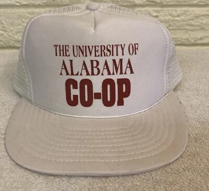 Vintage The University Of Alabama Crisom Tide Co-Op  Snap Back Trucker Cap - Picture 1 of 6
